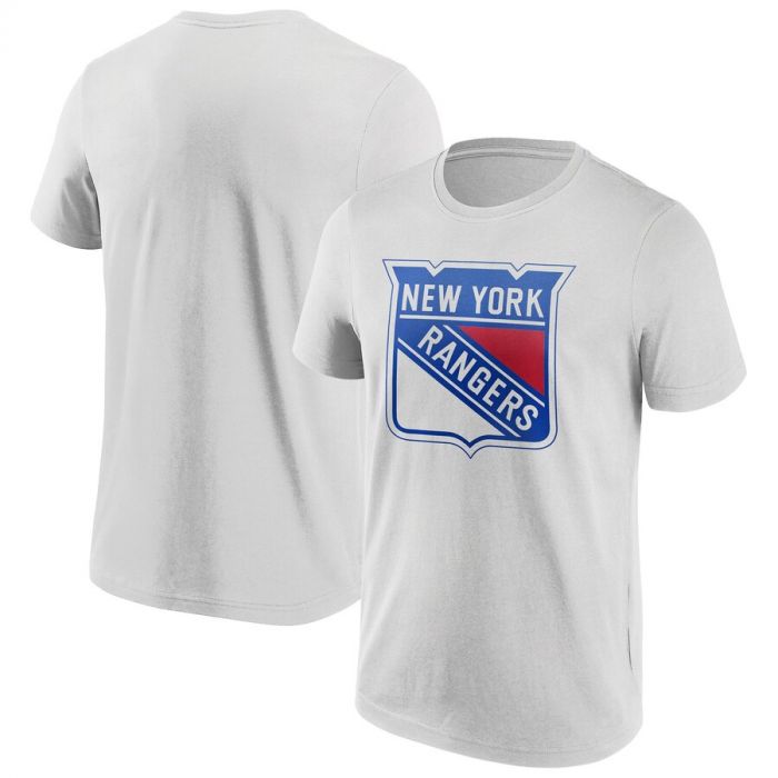 Fanatics Mid Essential Tee New York Rangers White