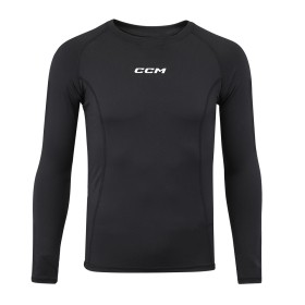 CCM Compression Long Sleeve Adult Black S - Outlet