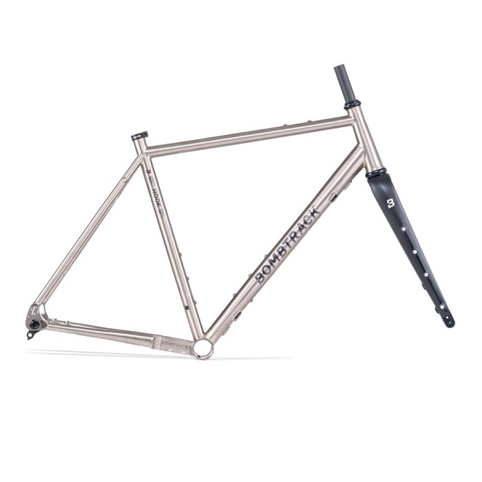 Bombtrack Hook Ext TI Frame Fork Kit Titanium/Zwart