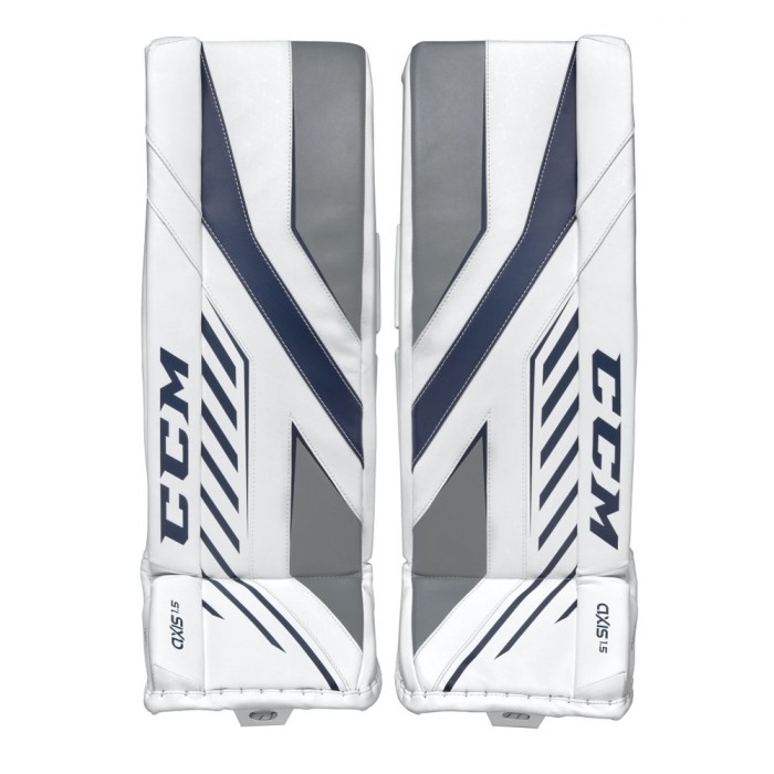 CCM AXIS 1.5 Goalie Leg Pads JR Wit