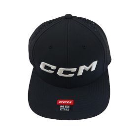 CCM Big Logo Flat Brim Cap SR Black One Size