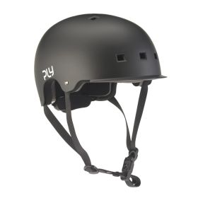 PLY Plain Skate Helmet Black 
