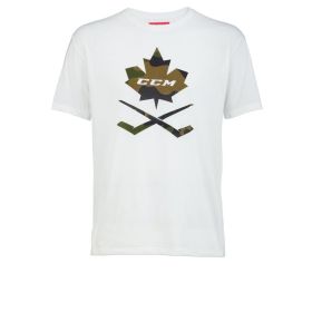 CCM CAMO S/S TEE SR White S