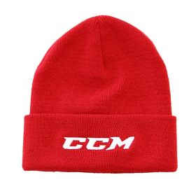 CCM TEAM Cuffed Beanie SR Red One Size