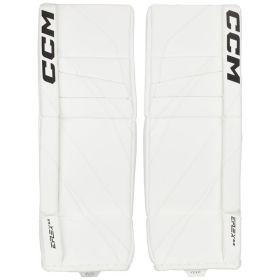 CCM EFLEX 6.5 Goalie Leg Pads JR White 28+1