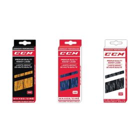 CCM Waxed Laces Proline Black 244