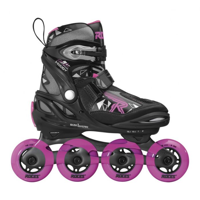 ROCES MOODY TIF Meisjes Verstelbare Inline Skates Zwart/Roze