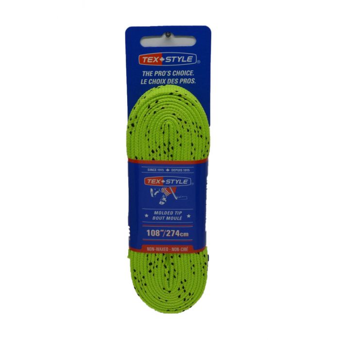 Texstyle Laces Lime Green Molded Tip