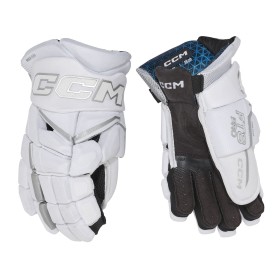 CCM - Jetspeed FT8 Pro IJshockeyhandschoenen - Senior - Wit/Zilver - 15"