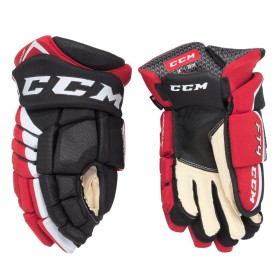CCM Jetspeed FT4 Gloves JR Black/Red/White 10"