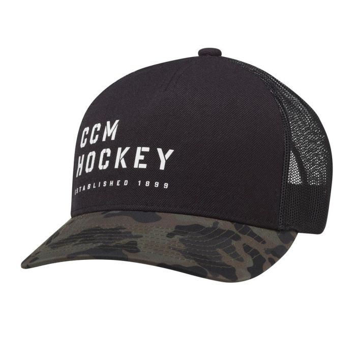 CCM Camo Meshback Cap Black One Size