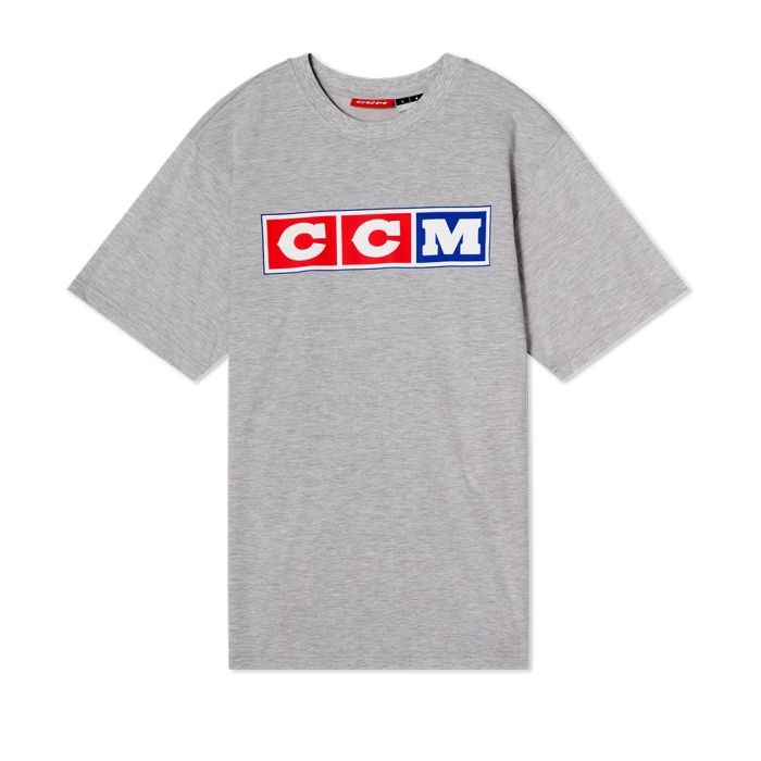CCM Heritage 3 Block Tee Athletic Grey