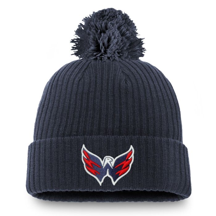 Fanatics Core Beanie w/Pom Knit Washington Capitals Navy OS