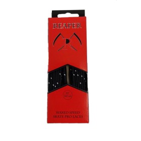 REAPER Waxed Speedskate Laces Molded Tip 160cm Black