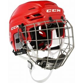 CCM TACKS 210 Combo Helmet Red S