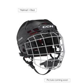 CCM 70 Combo Helmet YT Red One Size
