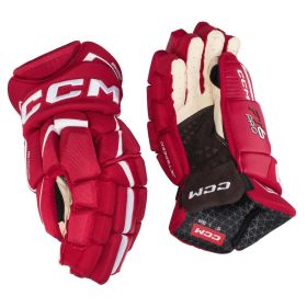 CCM Jetspeed FT6 PRO Hockey Gloves SR Red/White 15"