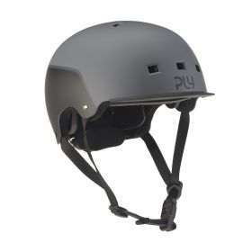 PLY Pop Skate Helmet Grey/Black 