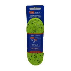 Texstyle Laces Lime Green Molded Tip