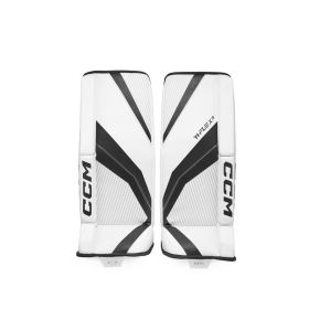 CCM YFX3 Goalie Leg Pads YT White/Black 24