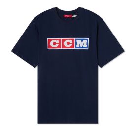 CCM - Heritage 3 Block Tee - Volwassenen - Navy - XL