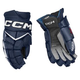 CCM Jetspeed FT8 Pro Gloves Navy/White